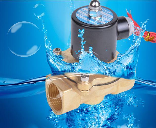 Van nước tự động điều khiển bằng điện SYPC, van điện từ phi 21 220V - (Vàng đồng)