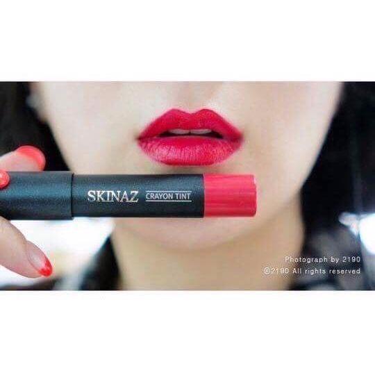 [HCM]Son Môi Bút Chì Crayon Tint SKINAZ Hàn Quốc