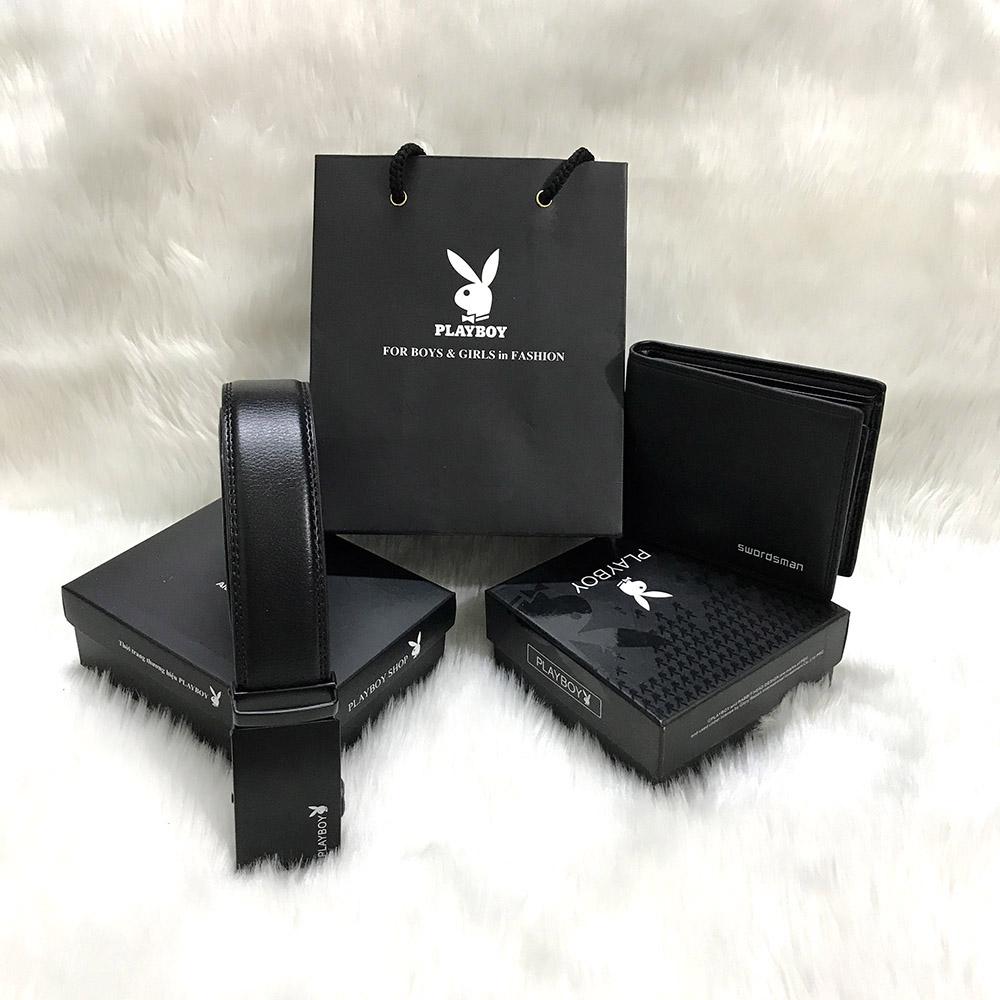 Combo ví + thắt lưng P L A Y B O Y