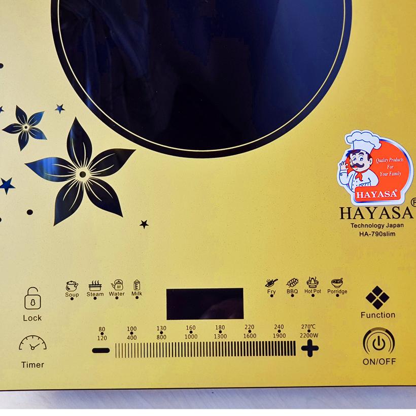 Bếp Điện Từ Hayasa Ha-790 Slim (Tặng Nồi Lẩu Inox Cao Cấp)