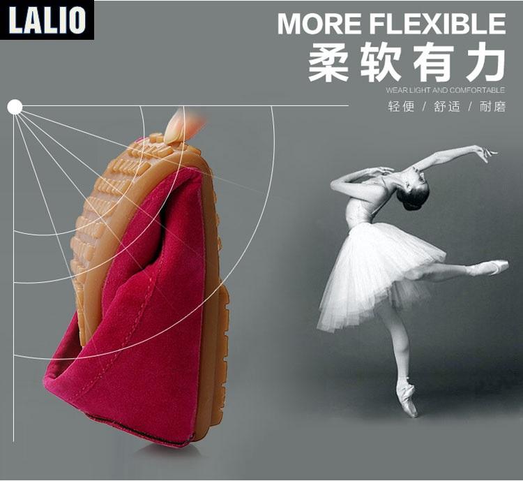 Giày Búp Bê Buộc Dây Lalio LA045 (Đỏ)