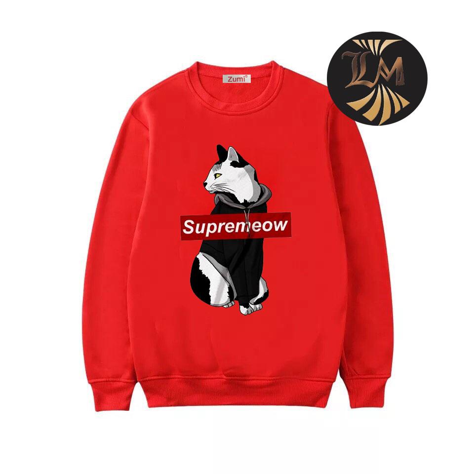 [HCM]Áo Sweater Nam Nữ Hot  Big Size  100kg Vải Nỉ Bông Dày Mịn Cao Cấp _ SW020101