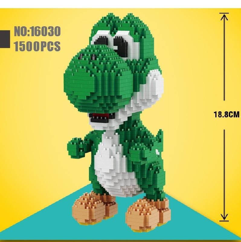 Đồ chơi lắp ráp mô hình khủng long Running yoshi Launcher Balody