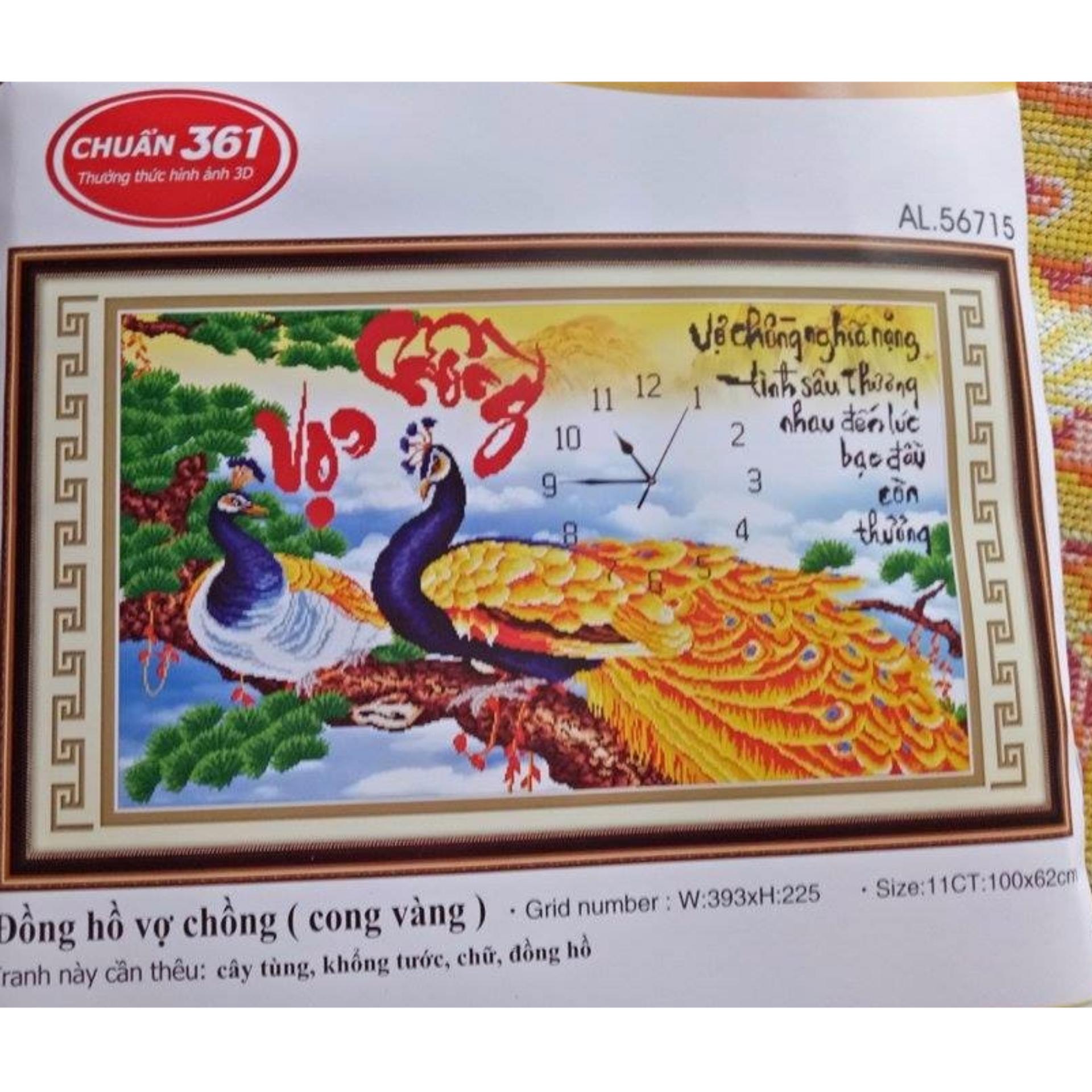 Tranh thêu chữ thập Vợ chồng AL56715-Siêu thị tranh thêu