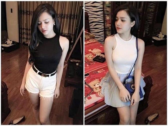 Bộ 2 áo thun nữ ba lỗ ngược xinh xắn ( đen, trắng )