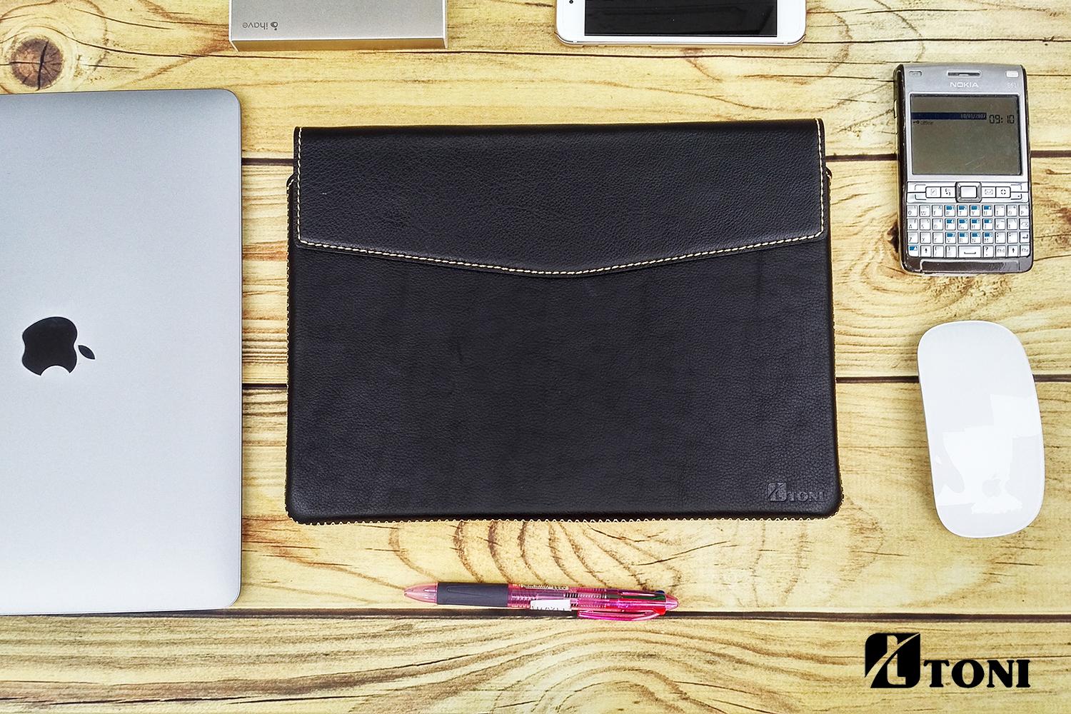Bao Da  Cho Surface Pro 3,Pro4,  Hãng handmade TONI ( Da Thật 100%)