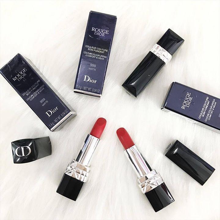 [HCM]Son Dior Rouge 999 Metallic màu đỏ tươi
