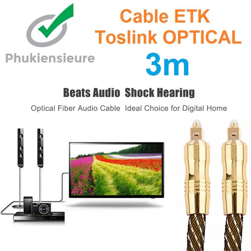 Cáp quang cable etk toslink optical 3m