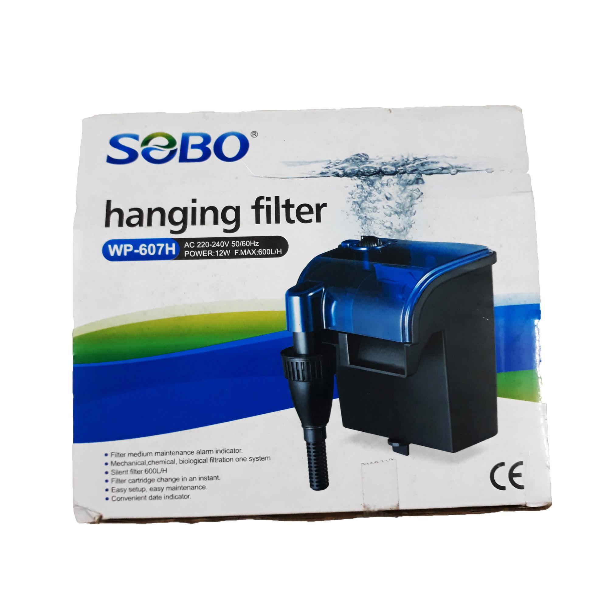 Máy Lọc Thác Hồ Cá Sobo WP-607H Loại Tốt - Bộ Lọc Treo Dành Cho Bể Cá WP607H