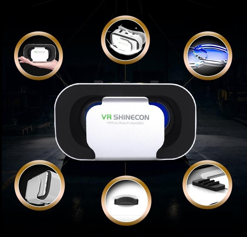 Kính thực tế ảo VR shinecon cho iphone, android từ 4.5 - 5.5 inch