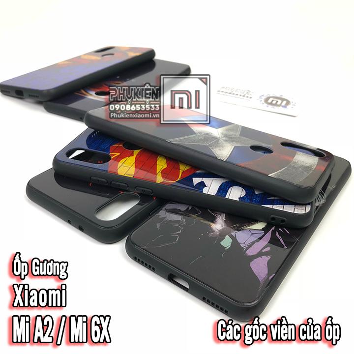 [6 mẫu] Ốp lưng cho Xiaomi MI A2 / MI 6X Hình 3D kính (A)