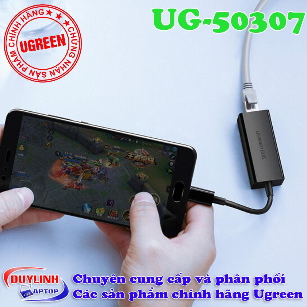 Cáp USB Type C to Lan tốc độ Gigabit  - Adapter USB C Ugreen