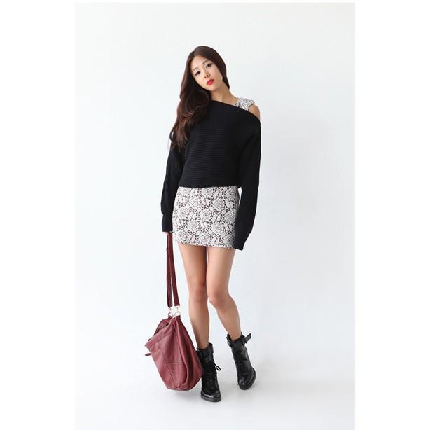 Áo len CỔ THUYỀN CROTOP siêu đẹp