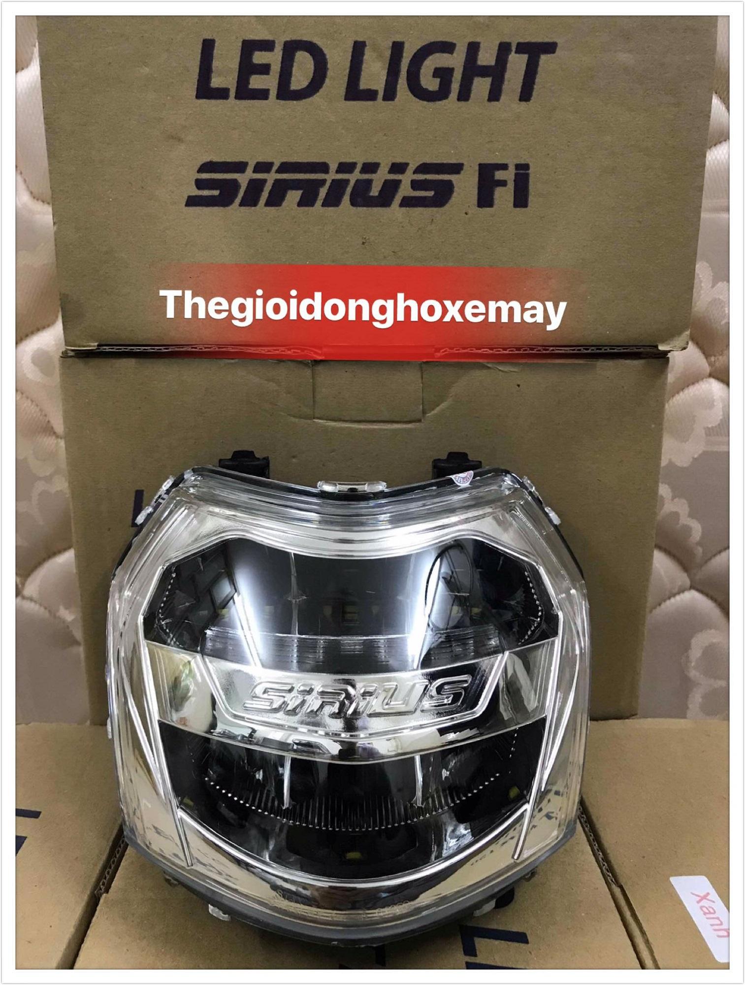 đèn pha led 2 tầng cao cấp LED LIGHT cho xe Sirius FI