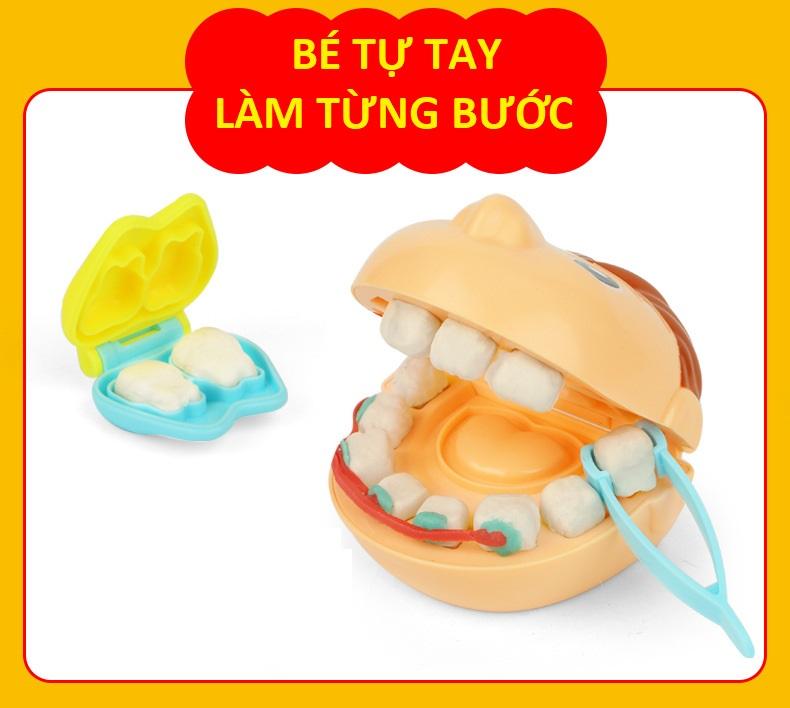 [HCM]Bộ đồ chơi đất nặn chăm sóc sức khỏe răng miệng cho bé