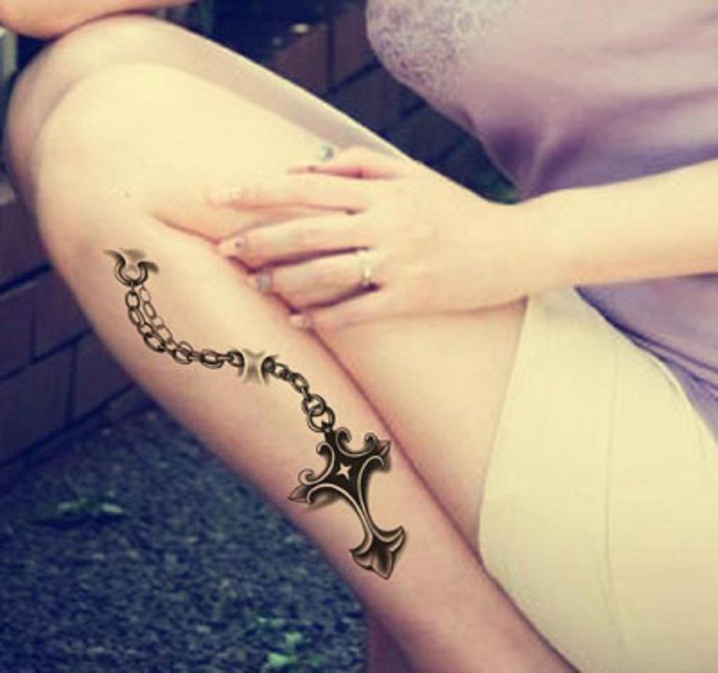 [HCM]Hình xăm dán thánh giá kích thước 15 x 22 cm