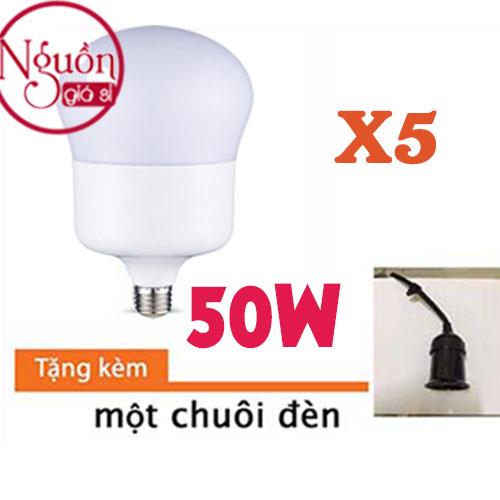 Compo 5 bóng đèn 50W tặng kèm chuôi đèn