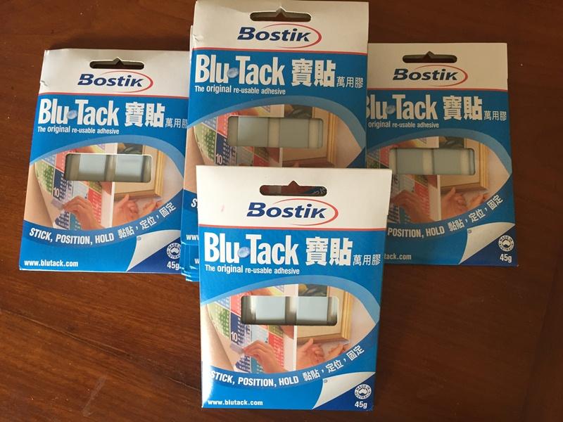 Đất sét dính blutack, Blu tack của Bostik 45 gr