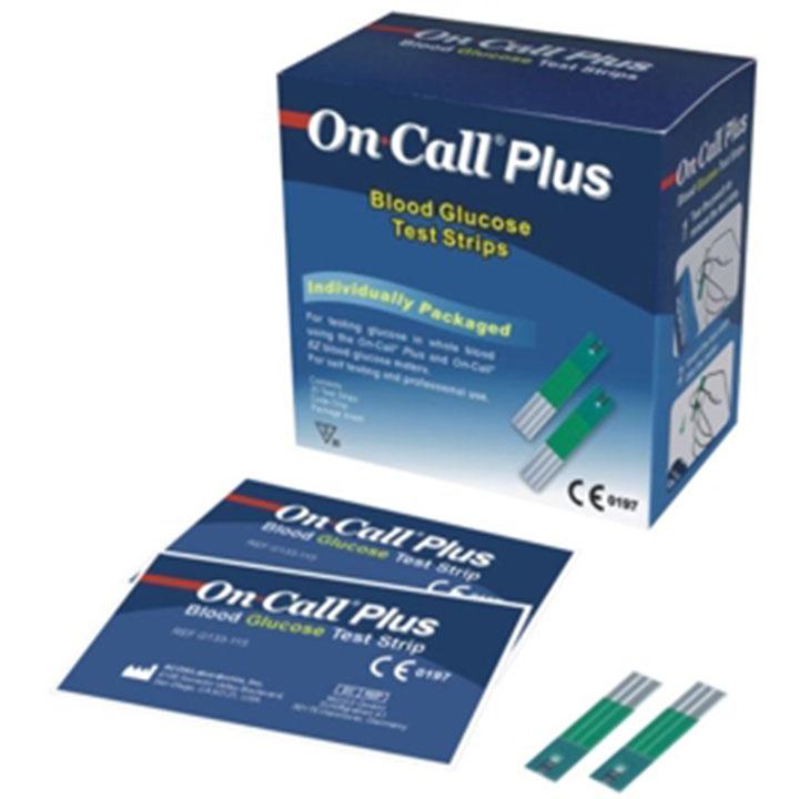 Que thử đường huyết On call plus, On call EZ II (25 que rời)