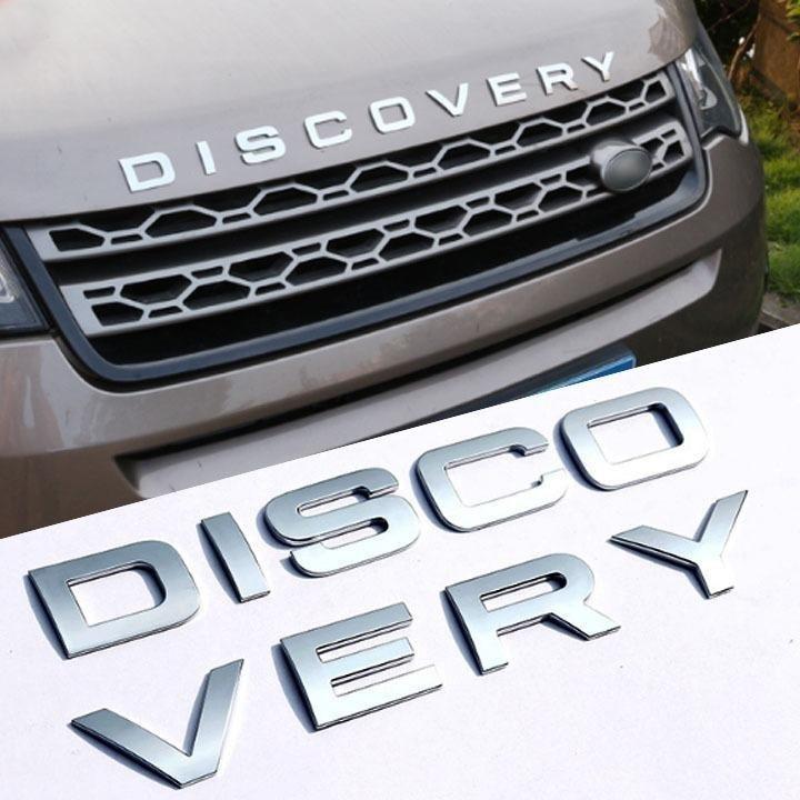 Chữ DISCOVERY nổi chrome dán ô tô - Logo DISCOVERY - Decal Ô tô (Màu Chrome Bạc)