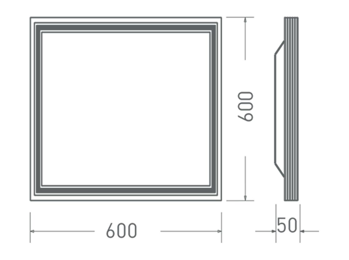 Đèn LED Panel Tấm 600x600  MPL081-036WS658LB6/MPL081-036WS408LB6/MPL081-036WS278LB6