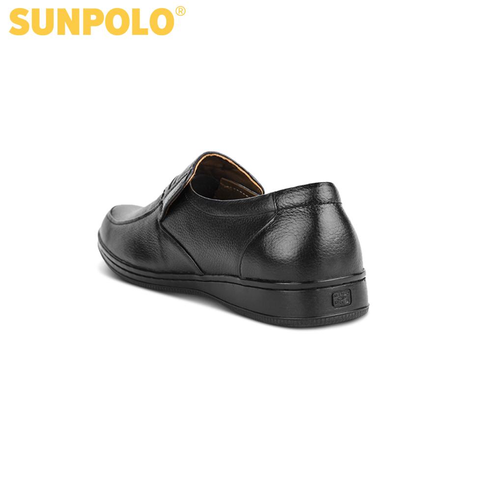 Men Leather Shoes SUNPOLO SUS508D (Black)