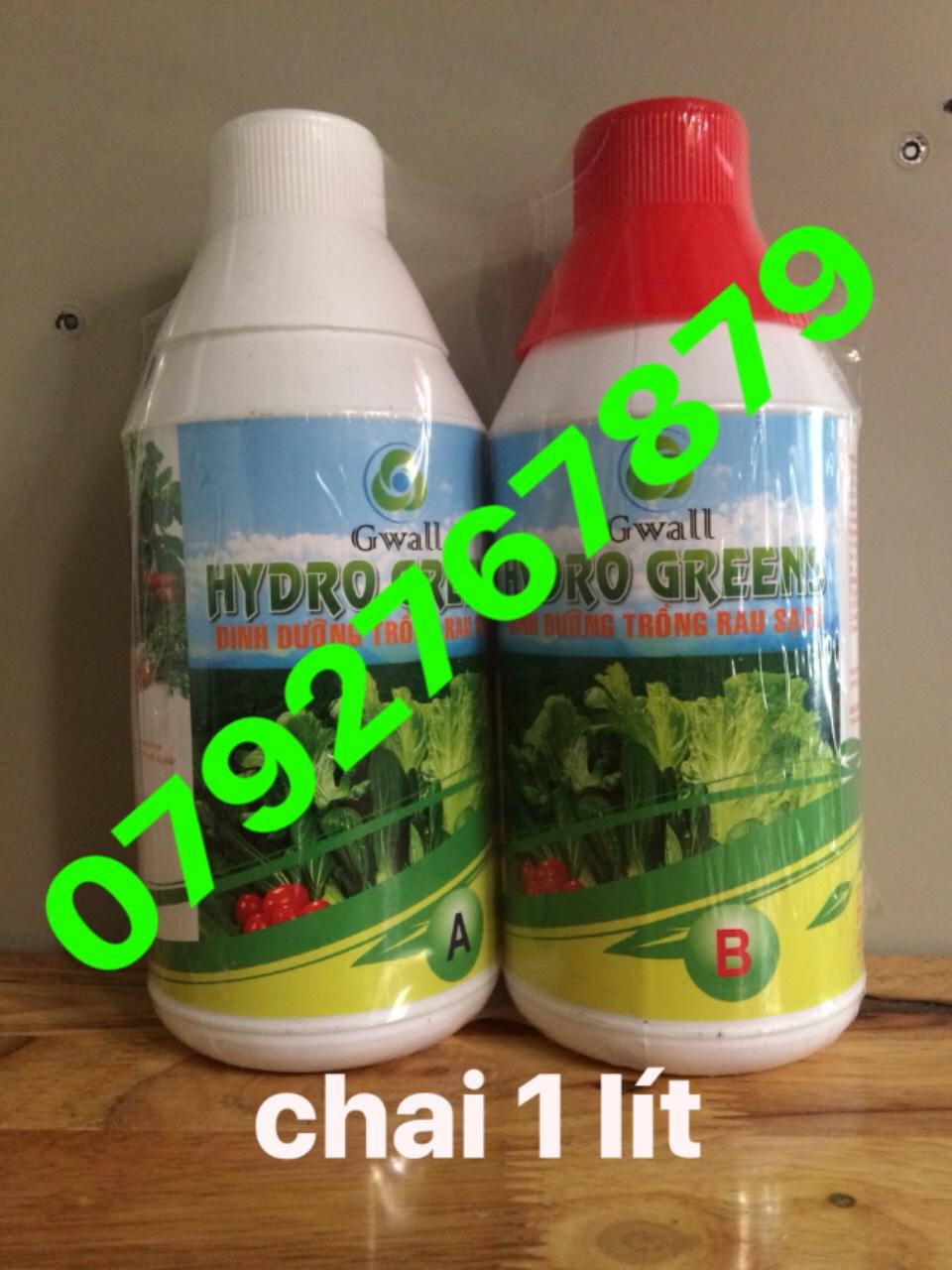 Dinh Dưỡng Thủy Canh Chuyên Rau Ăn Lá  HYDROGREEN ( loại 1 lít  A-B)