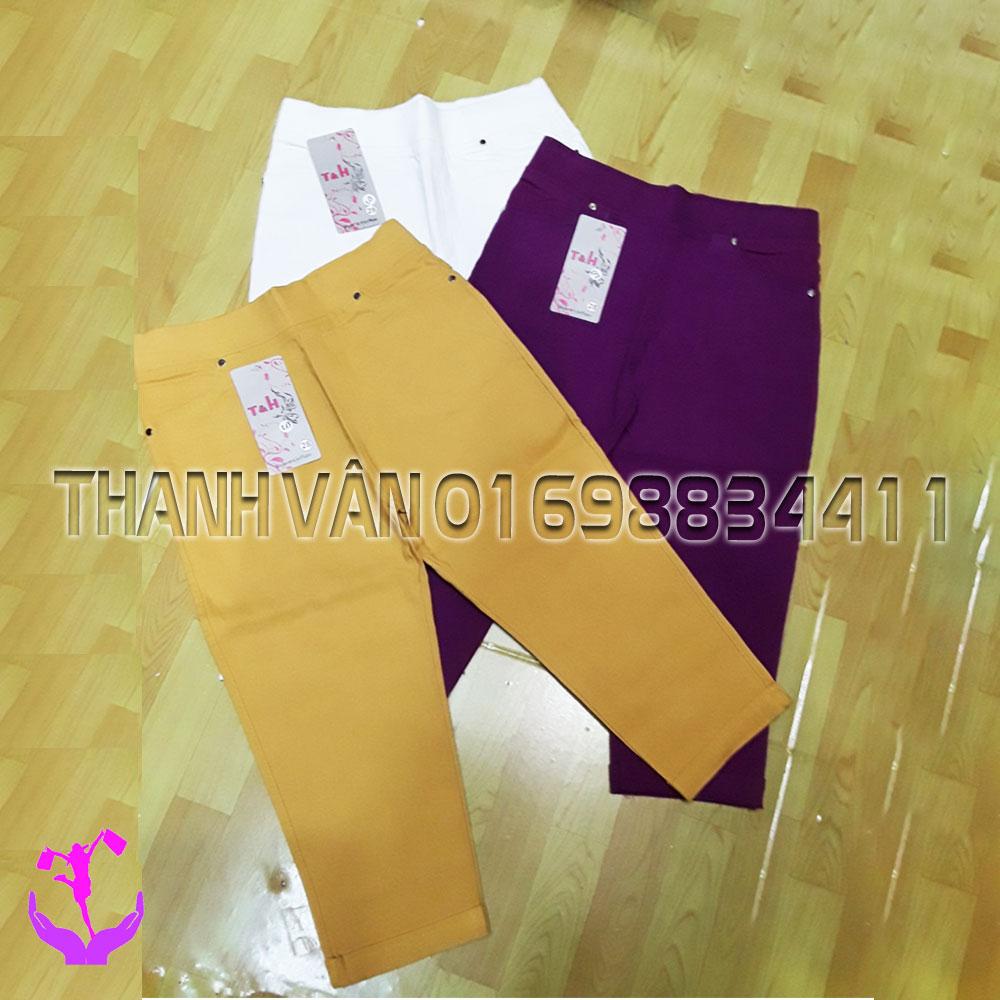 Quần lửng nữ vải kaki thun