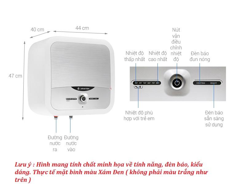 Bình nước nóng Ariston Andris2 Lux 30 lít ( AN2 30LUX)  Model mới nhất 2018