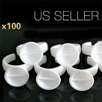 NHẪN ĐỰNG KEO NỐI MI ( túi 100 chiếc )