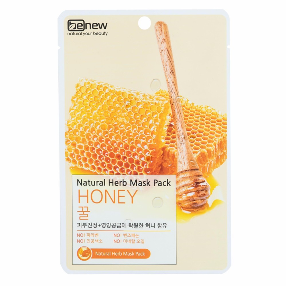 Bộ 10 miếng Đắp mặt nạ BENEW NATURAL HERB MASK PACK - HONEY