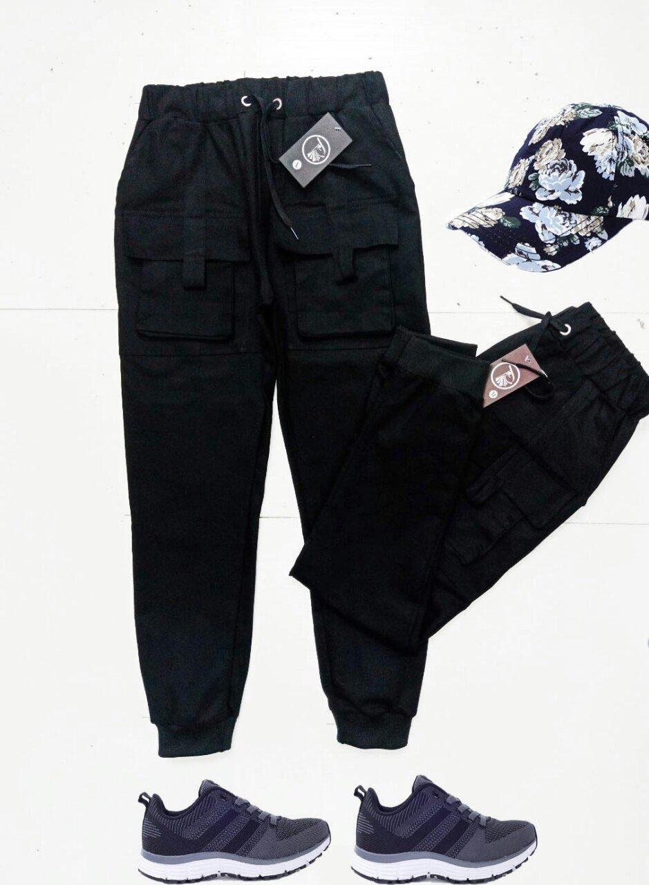 Quần jogger kaki nam túi hộp