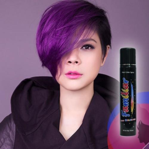 Keo xịt tóc màu Familiar 100ml - Màu F1 tím đậm