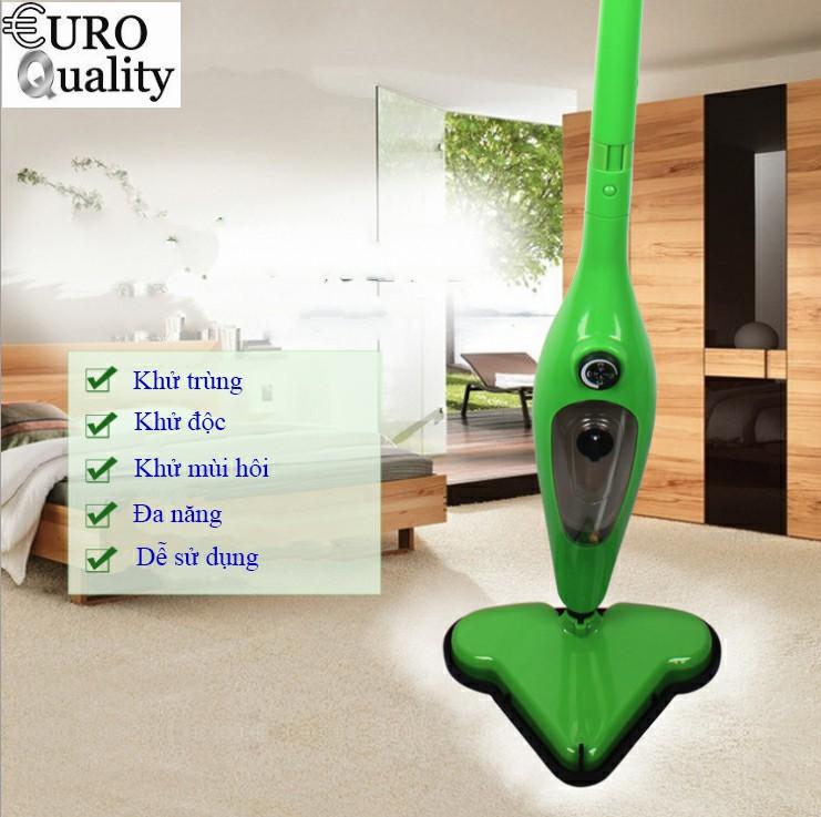 Máy lau nhà hơi nước H20 X12, làm sạch và khử trùng vệ sinh sàn nhà bằng hơi nước Euro Quality