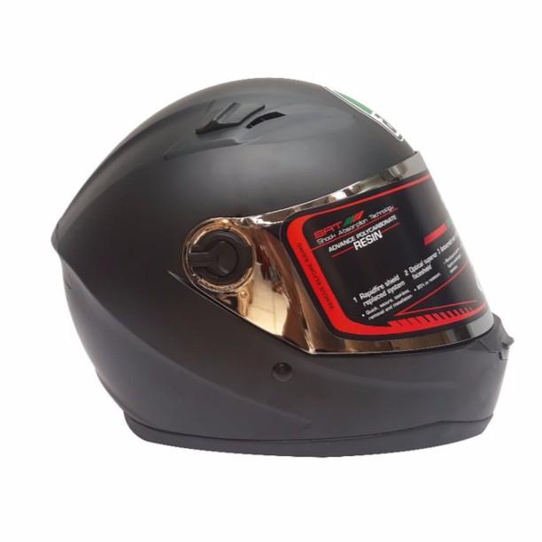 [HCM]NÓN BẢO HIỂM FULLFACE AGU ĐEN NHÁM
