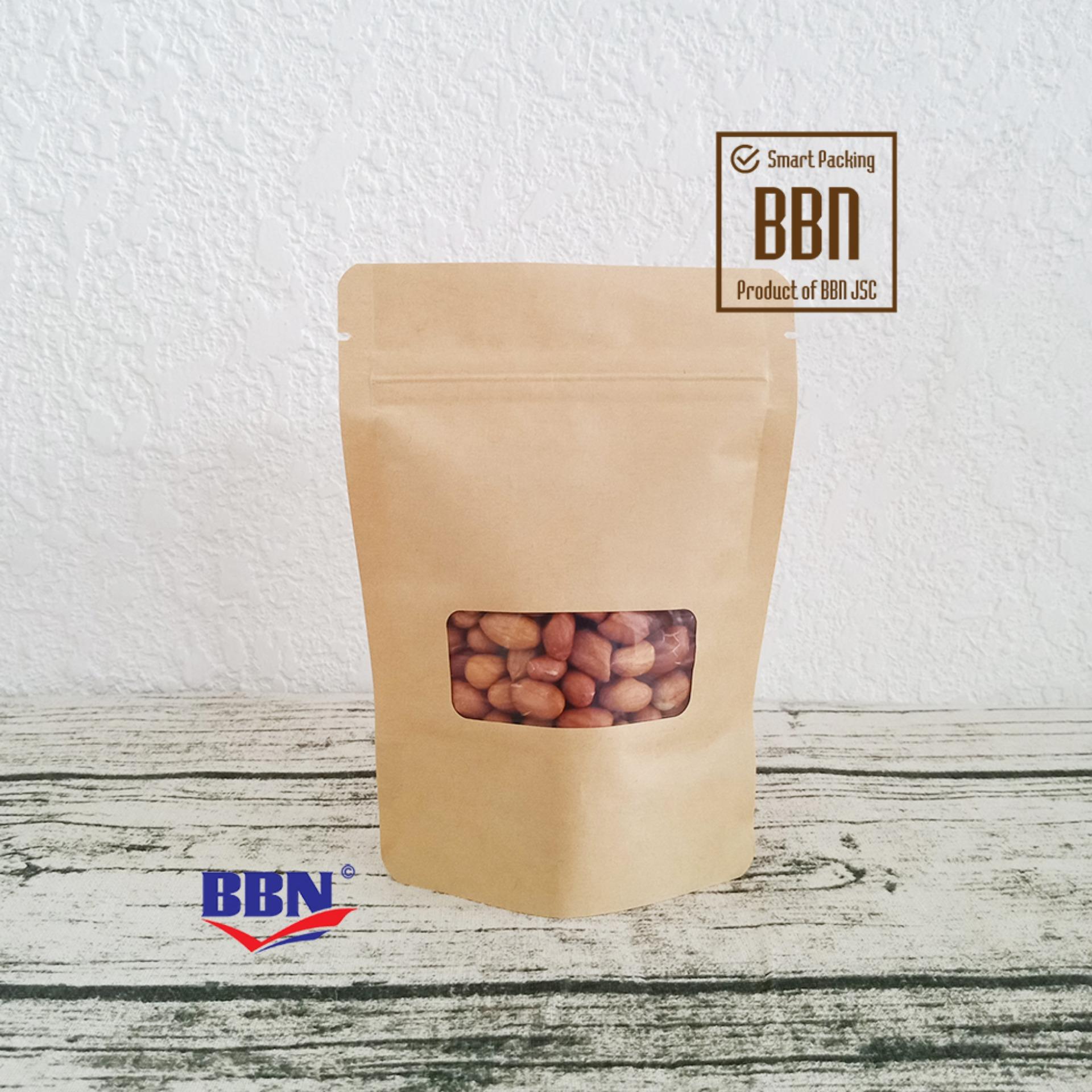 Combo 3kg túi giấy kraft cửa sổ 12x17cm