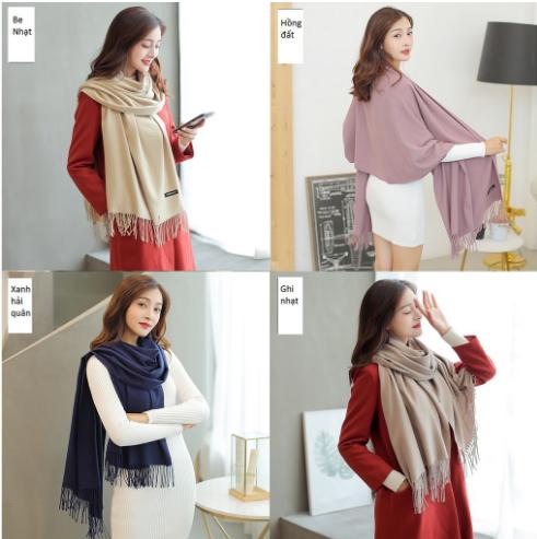 Khăn Len Cashmere Cao Cấp 200x70cm