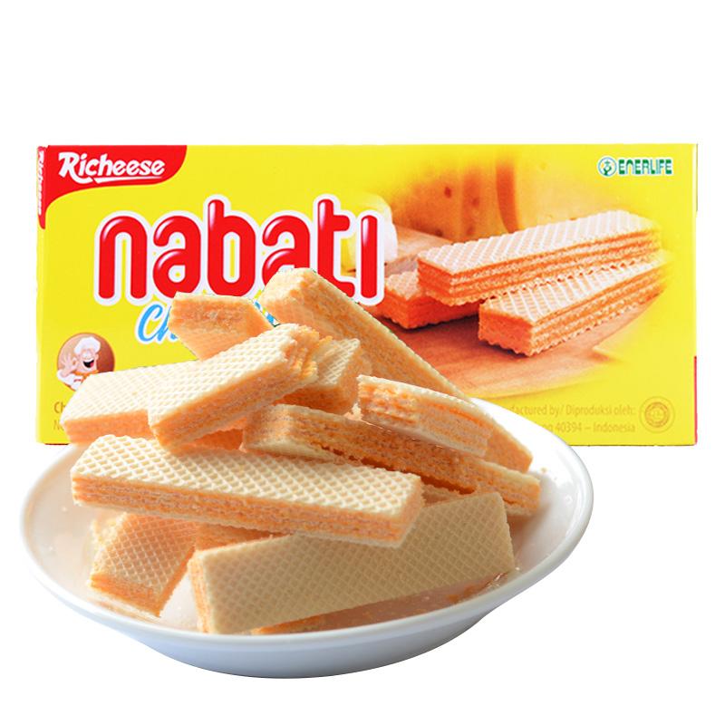 Indonesia Liba Nabati Pho Mát Wafer Cookies 145G * 6 Hộp Nadi Nhập Khẩu Thường, Đồ Ăn Nhẹ, Sản Phẩm