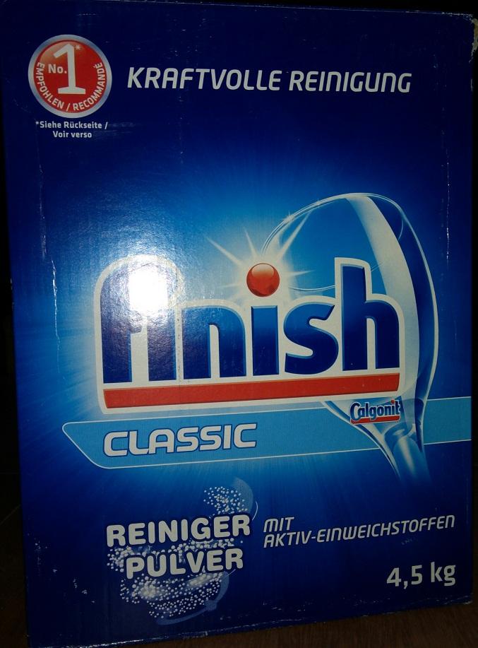 Bột rửa chén Finish Đức hộp 4,5 kg