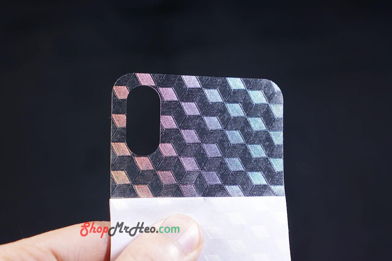 [HCM]Bộ 3 SKin Dán Mặt Lưng Vân 3D Xiaomi Mi 8 Explorer Edition - Mi 8 EE
