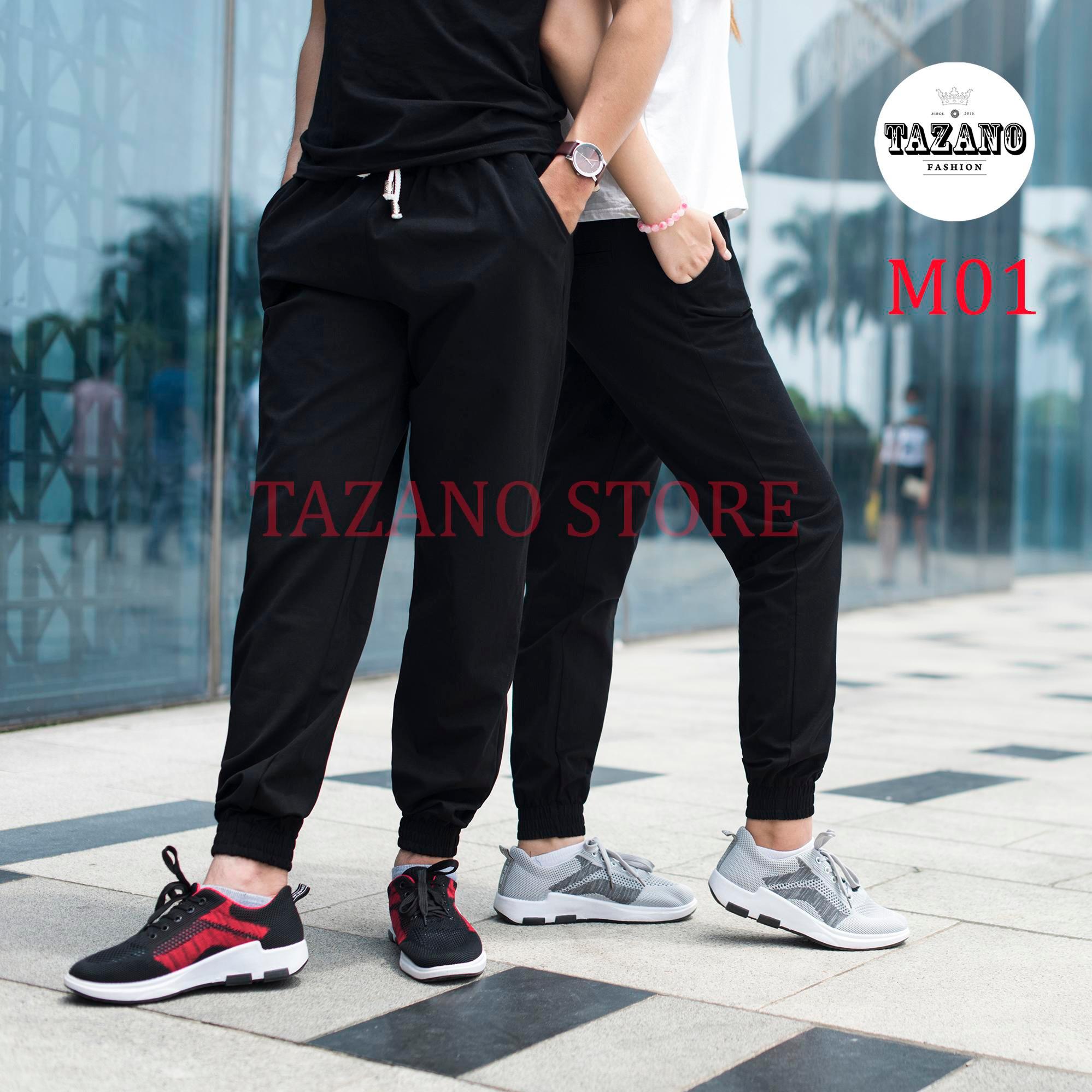 Quần Jogger Kaki Nam/Nữ Co Giãn 4 Chiều Hàng Xuất Khẩu (Màu Đen)