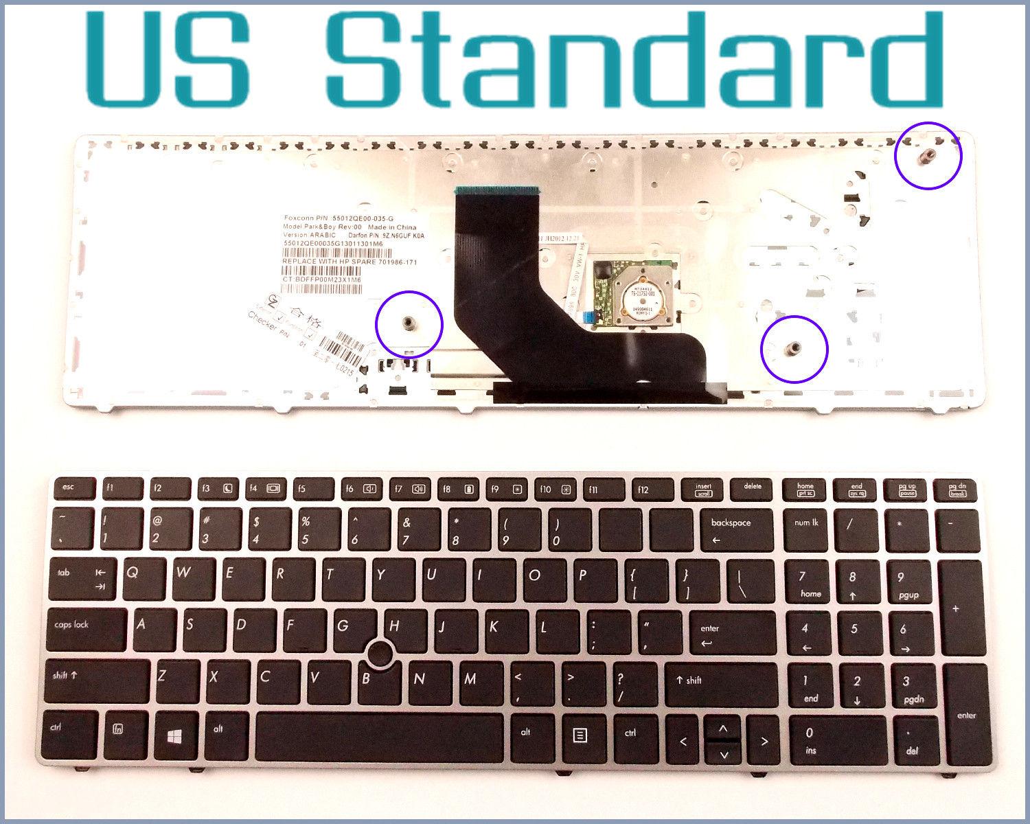 Bàn phím laptop HP Elitebook 8560P 8560w Đen