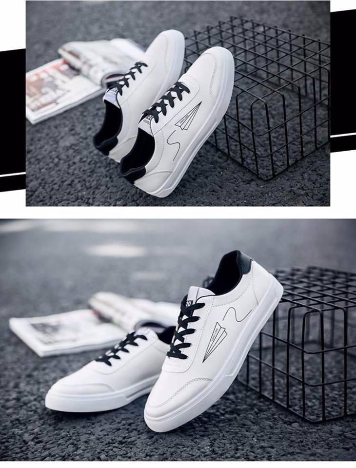 Giày thể thao sneaker thời trang nam -(Trắng - ĐỎ)
