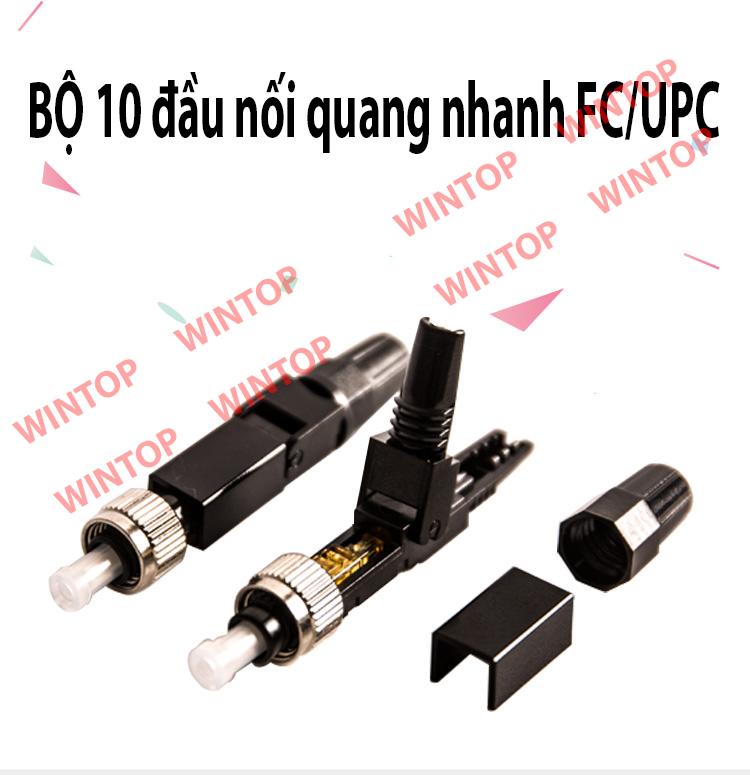 [HCM]Bộ 10 đầu nối quang nhanh FC/UPC - Fast Connector