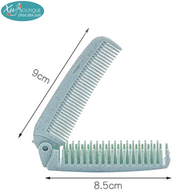 Lược Chải Tóc Mini  Lược Chải Tóc Gỡ Rối Dạng Gấp Nhỏ Gọn