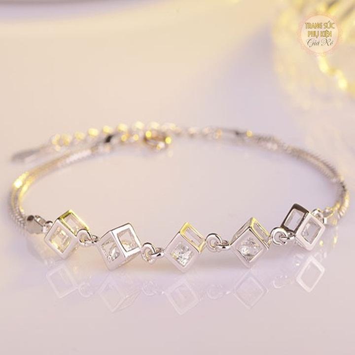 Lắc tay nữ đá lồng xinh xắn LT53