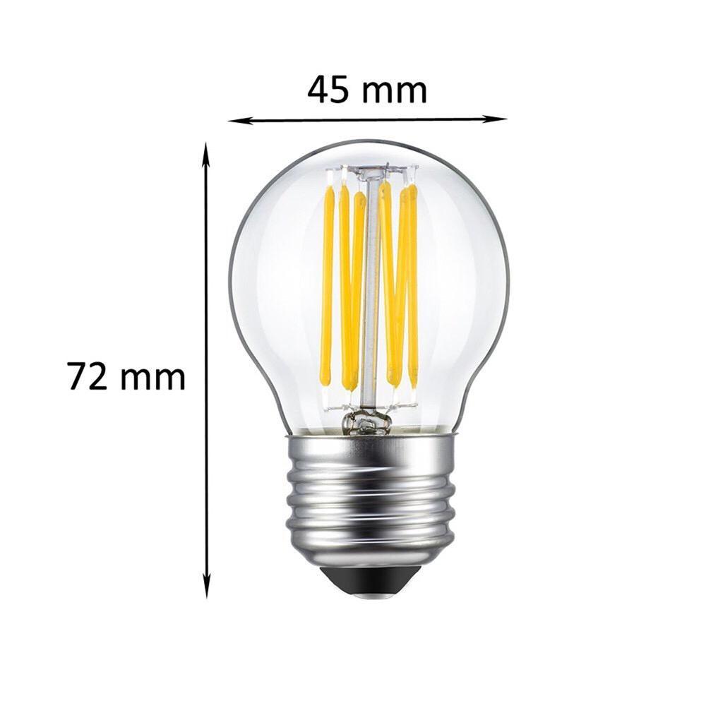 Đèn led giả dây tóc G45 4W sáng vàng