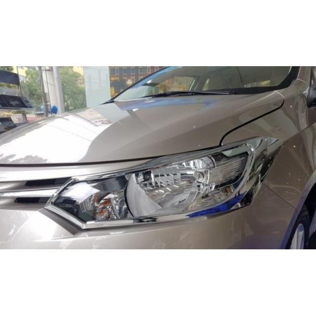 [Hỗ trợ lắp đặt khách Hà Nội] Bộ ốp đèn Pha, Đèn hậu Xe Toyota Vios 2014-2017