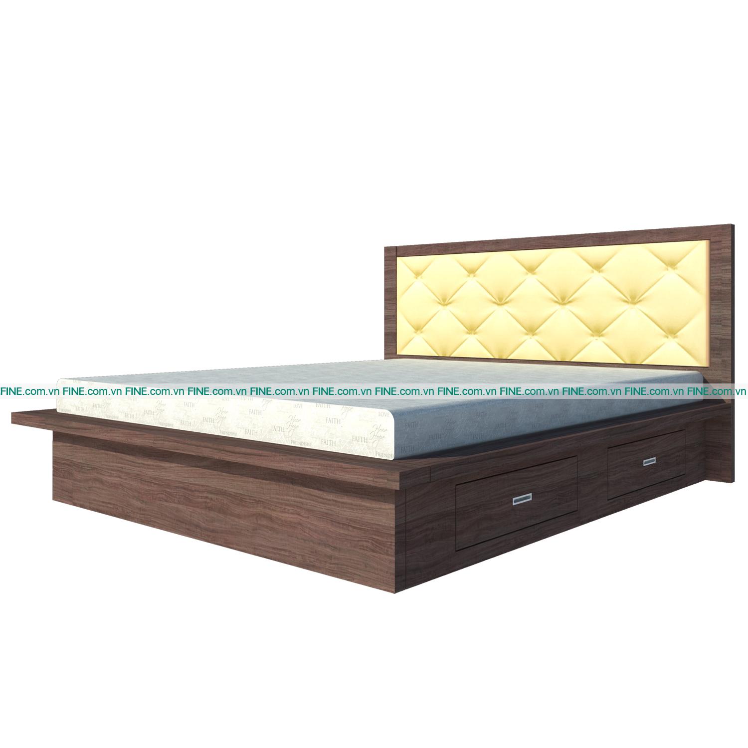 Giường 2 Hộc Kéo FINE FG118 (140cm x 200cm)