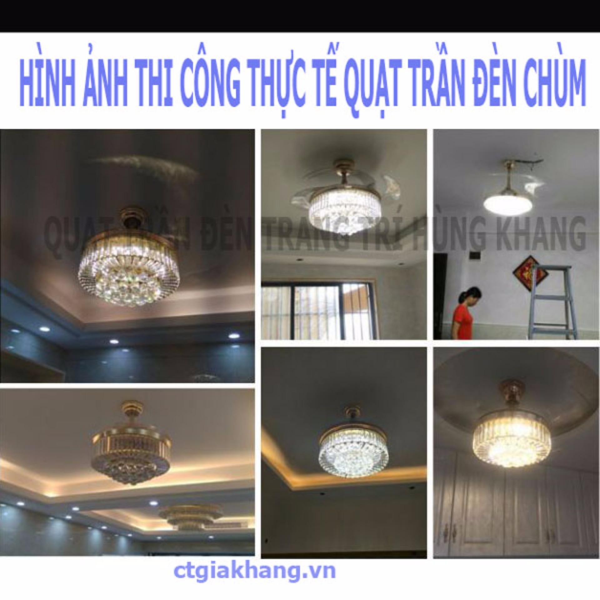 Quạt trần đèn trang trí Phale nhập khẩu